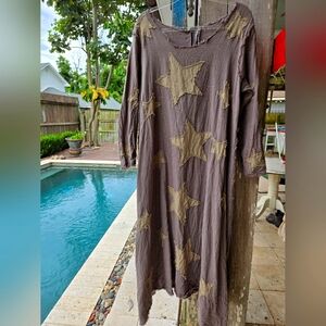 Magnolia Pearl Grey Dress with Star Accents